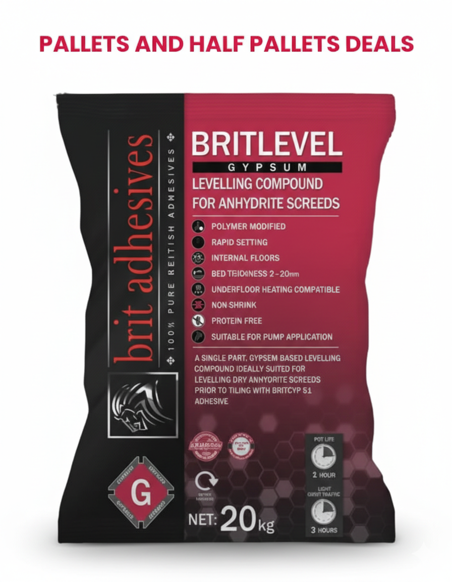 BritLevel Gypsum - 20kg - Pallet Deals and Bulk Buy