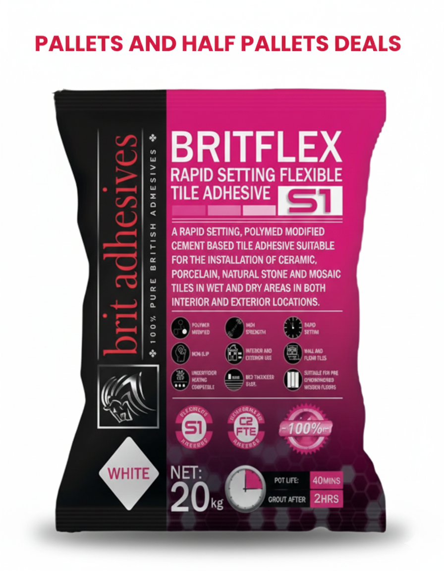 BritFlex S1 Rapidset - 20kg - Pallet Deals and Bulk Buy